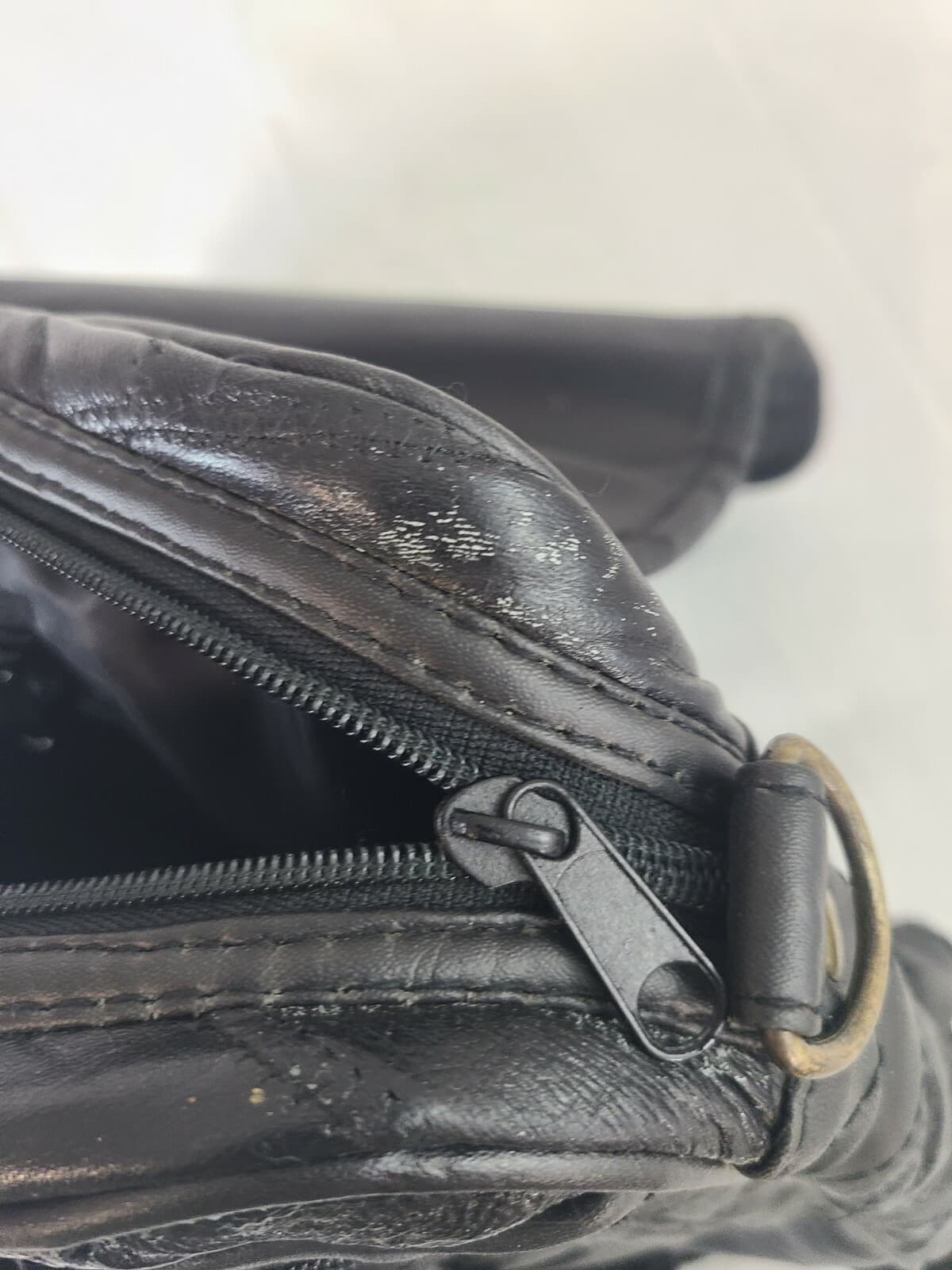 Black Genuine LEATHER Unisex BRIEFCASE Laptop Bag Business Case & Strap - Thumbnail 5