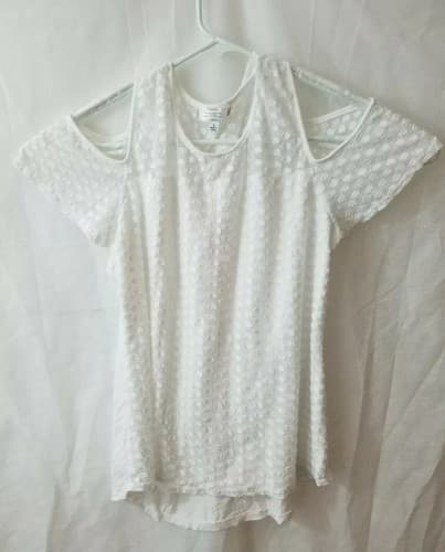 Shannon Ford New York size Womens Large Open Shoulder knit Top - Thumbnail 4