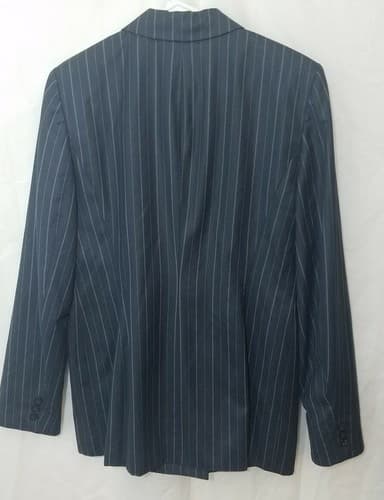 Jones New York Womens Suit Jacket Blazer Pinstripes Size 10 - Thumbnail 4