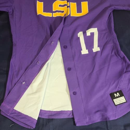 Nike LSU baseball softball sample jersey womens Medium Louisiana State - Thumbnail 4