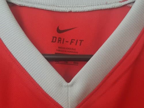 Nike S/S Softball V-Neck Shirt Jersey Women's Red Gray XS, S, M, L, XL, XXL NWT - Thumbnail 7