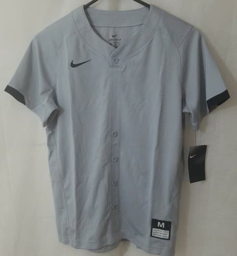 NIKE DRI-FIT BOYS SIZE MEDIUM BASEBALL JERSEY SHIRT NWT