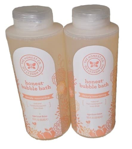 2pk The Honest Co Bubble Bath APRICOT KISS (Discontinued) tear free 12oz each