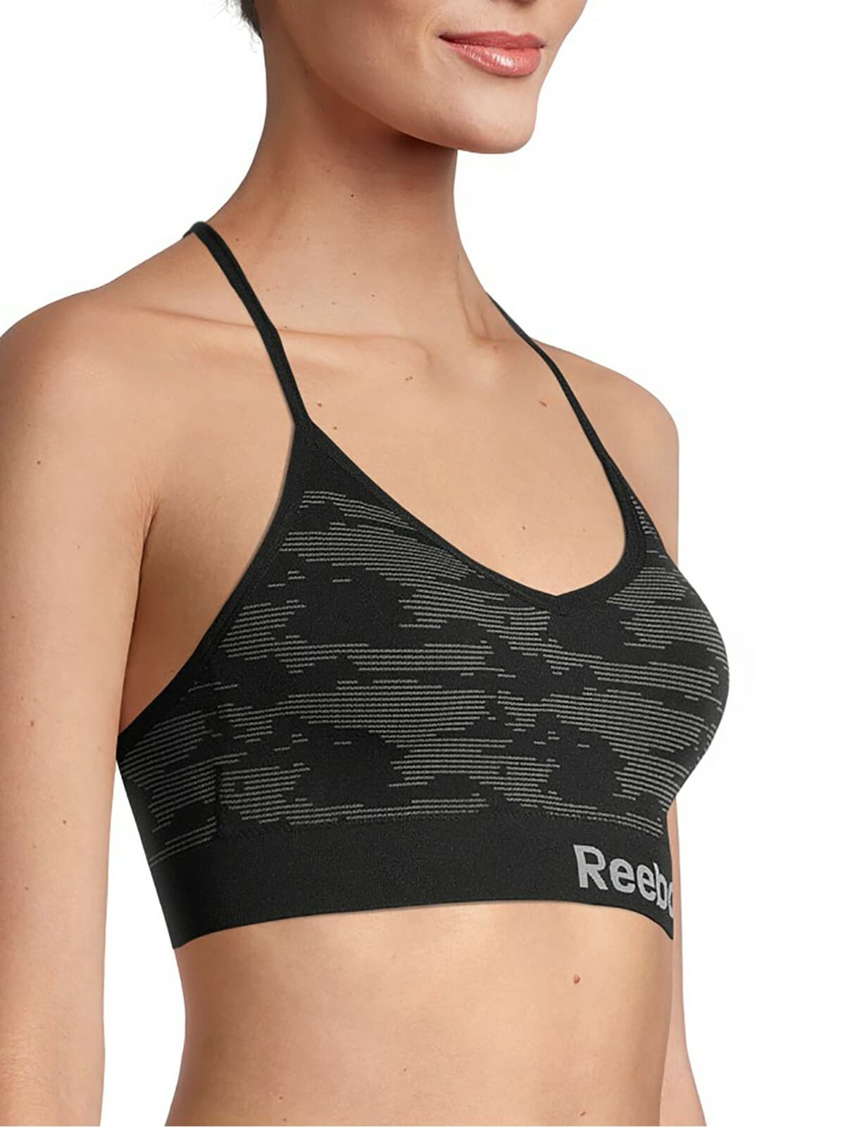 NEW Reebok 2 pack seamless bralette sports bra Large fits 36C 36D 38B 38C 40B - Thumbnail 3