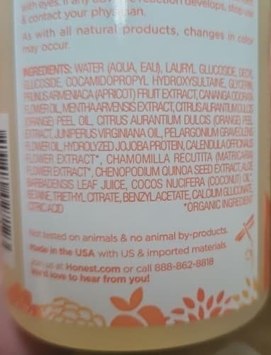 2pk The Honest Co Bubble Bath APRICOT KISS (Discontinued) tear free 12oz each - Thumbnail 4