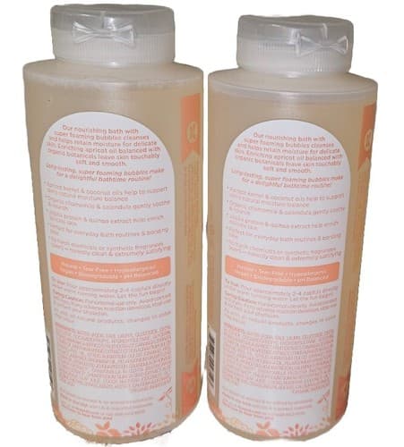 2pk The Honest Co Bubble Bath APRICOT KISS (Discontinued) tear free 12oz each - Thumbnail 2