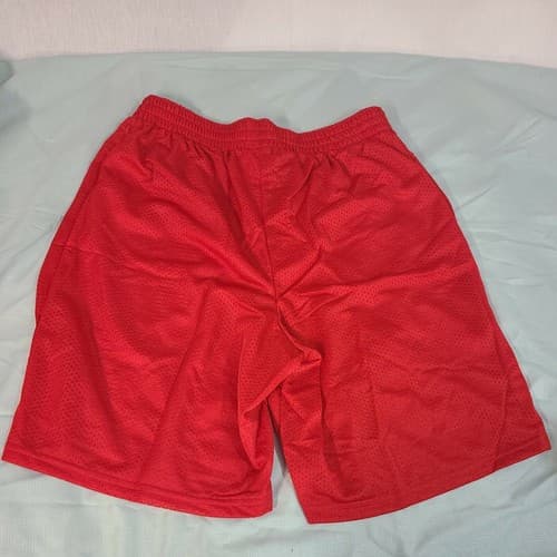 Under Armour Men's Stock Triple Double Red White Basketball Short Size Large - Thumbnail 4
