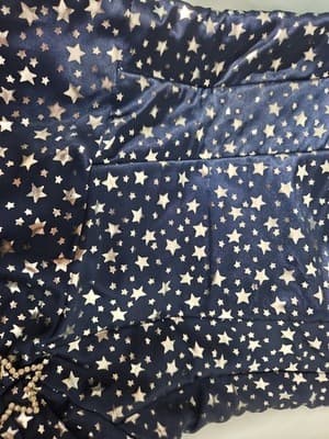 VTG Jessica McClintock Gunne Sax Dress Metallic Star Strapless Bubble Mini Sz 5 - Thumbnail 12