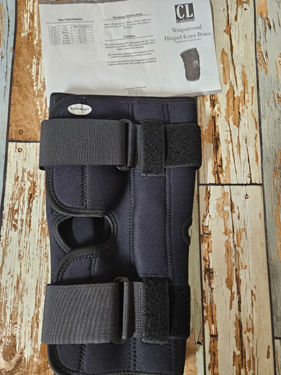 New Comfortland Hinged Wraparound Knee Brace Support Small CK-108-2 - Thumbnail 4