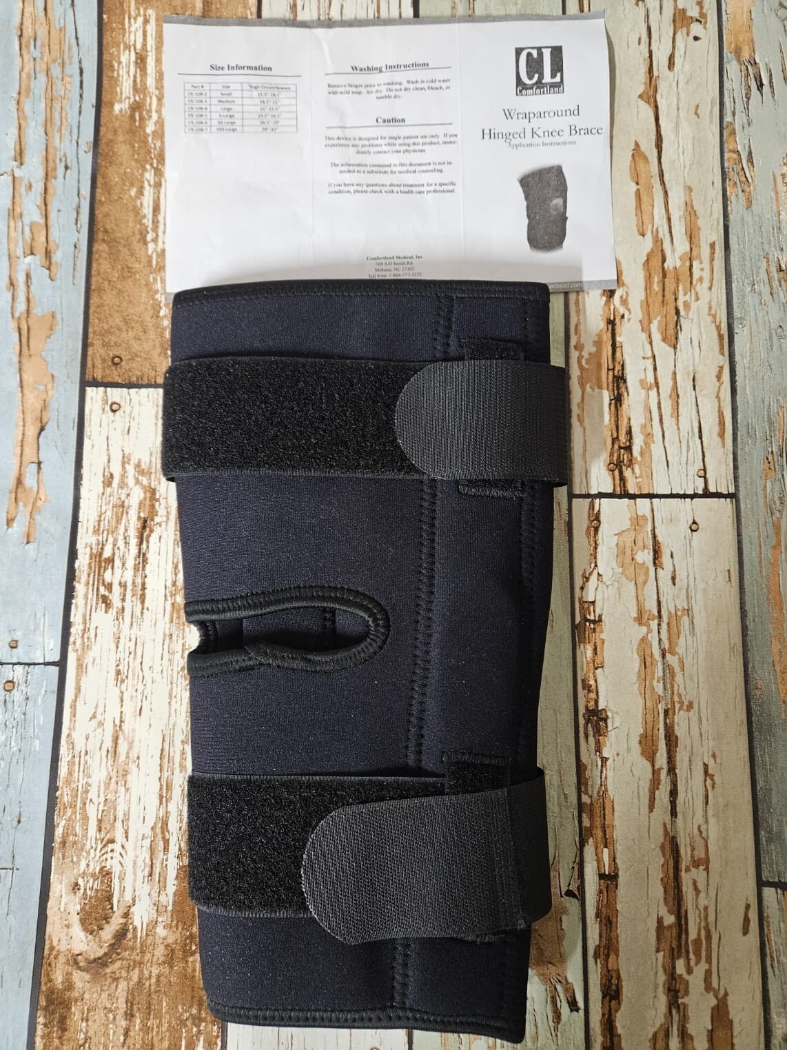 New Comfortland Hinged Wraparound Knee Brace Support Small CK-108-2 - Thumbnail 2