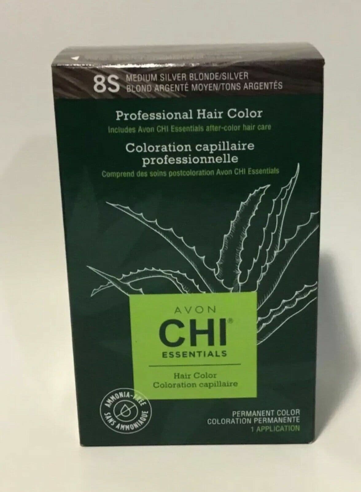 CHI Essentials Avon Professional Hair Color 8S Medium Silver Blonde/Silver Gris
