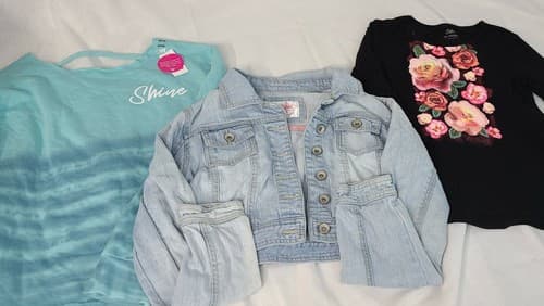 Girls 14 All Justice 3 piece Fall Winter Lot includes Jean Jacket