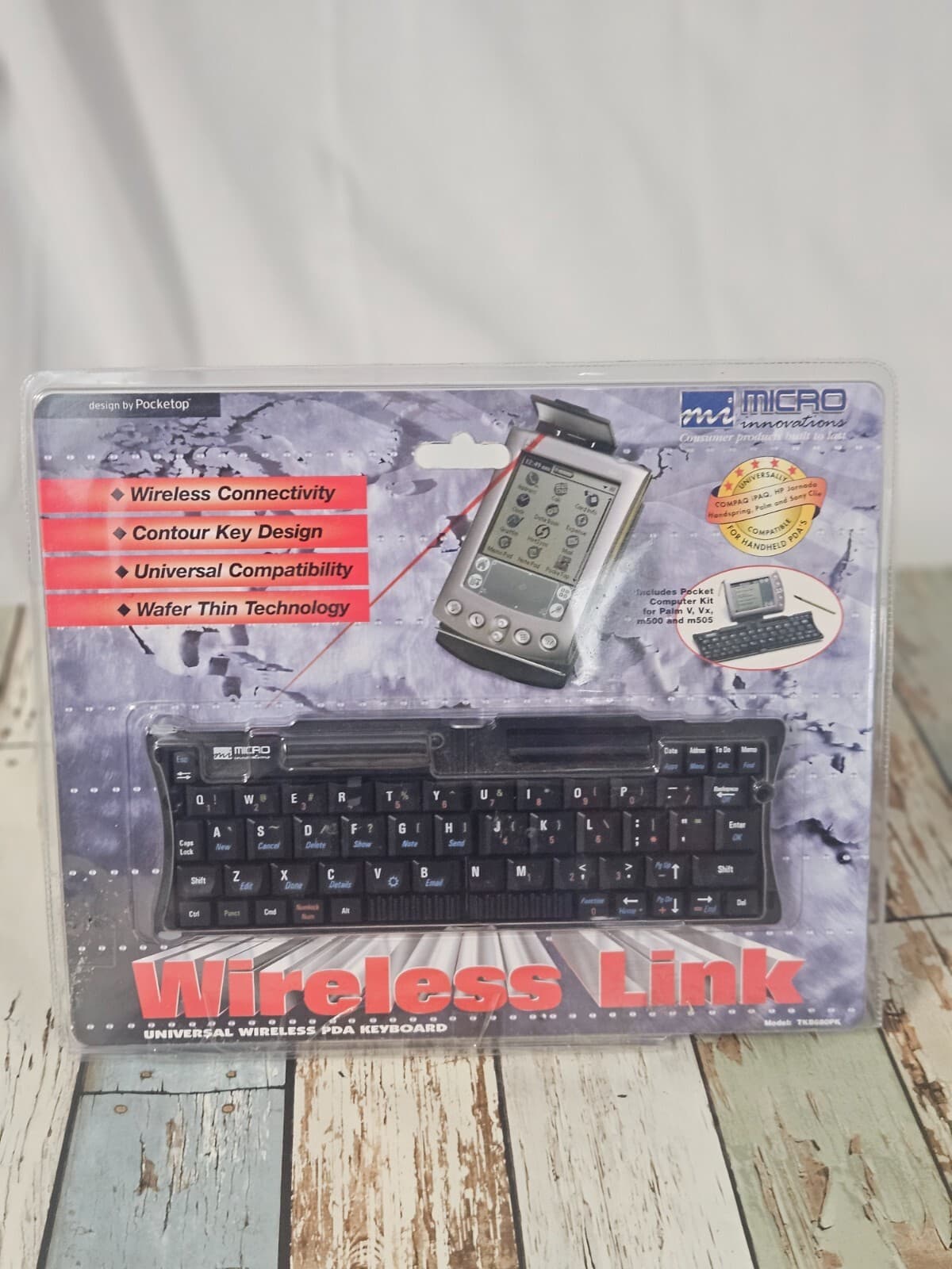 Micro Innovations PDA Portable Folding Wireless Keyboard (TKB680PK)