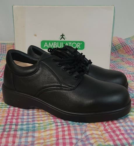 Apex Mens Ambulator Diabetic Shoes 1270M Size 7.5 Black-NEW - Thumbnail 5