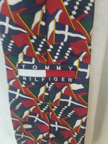 2 VINTAGE TOMMY HILFIGER Mens Ties both 100% Silk EUC - Thumbnail 4