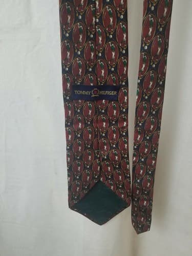 2 VINTAGE TOMMY HILFIGER Mens Ties both 100% Silk EUC - Thumbnail 9
