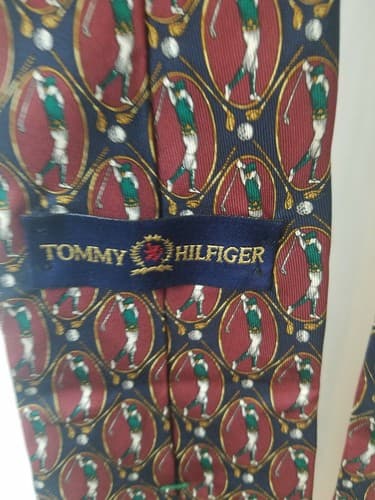 2 VINTAGE TOMMY HILFIGER Mens Ties both 100% Silk EUC - Thumbnail 6