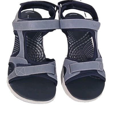 Clarks Cloudsteppers Mira Bay Blue Sport Sandals Size 10 W (Wide) Comfort Walk - Thumbnail 4