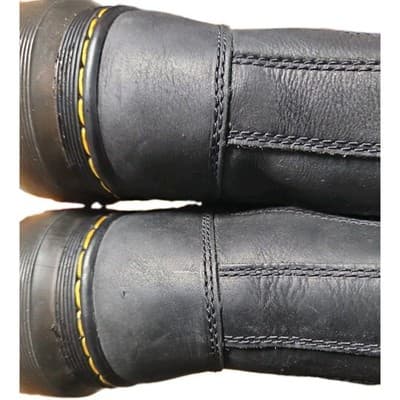 Dr. Doc Martens Air Wair Embury Chelsea BOOTS Black Slip On Men 9 Women 10 - Thumbnail 9