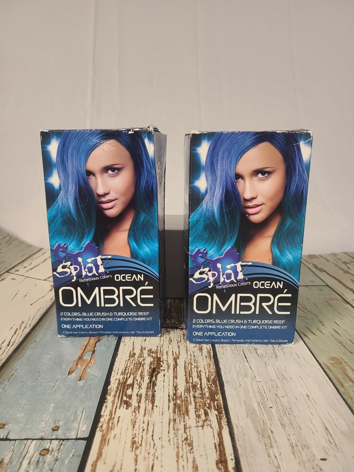 Splat Rebellious Colors OCEAN OMBRE Long Lasting Hair Color 1 Kit - Lot of 2