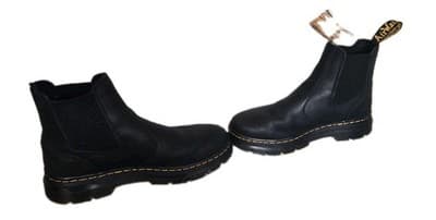 Dr. Doc Martens Air Wair Embury Chelsea BOOTS Black Slip On Men 9 Women 10 - Thumbnail 10