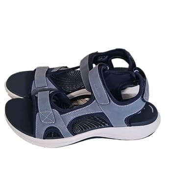 Clarks Cloudsteppers Mira Bay Blue Sport Sandals Size 10 W (Wide) Comfort Walk