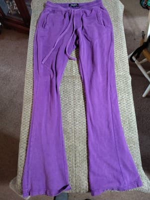 RingSpun Joggers Womens Medium Purple Sweatpants