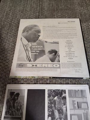 SIL AUSTIN Plays Pretty For The People LP 1959 VINYL Stereo MERCURY RECORDS Jazz - Thumbnail 4