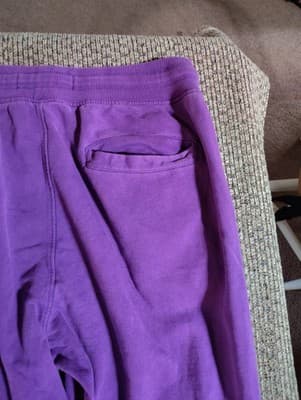 RingSpun Joggers Womens Medium Purple Sweatpants - Thumbnail 7