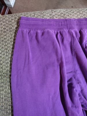 RingSpun Joggers Womens Medium Purple Sweatpants - Thumbnail 8