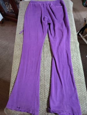 RingSpun Joggers Womens Medium Purple Sweatpants - Thumbnail 5