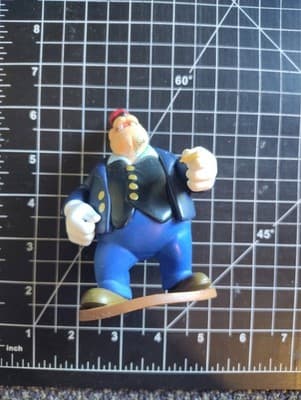DISNEY RAILROAD PETE AS TRAIN CONDUCTOR 4” PVC FIGURE CAKE TOPPER Disney Store