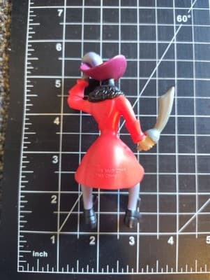 McDonalds Peter Pan Neverland Pirate ship CAPTAIN HOOK PVC figure 4" Disney - Thumbnail 2