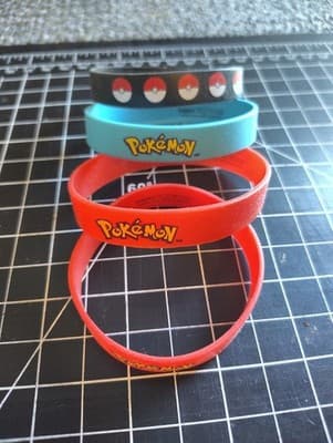 Pokemon Silicone Wristbands Set of 4 Bracelet Wrist Band - US Seller - Thumbnail 6