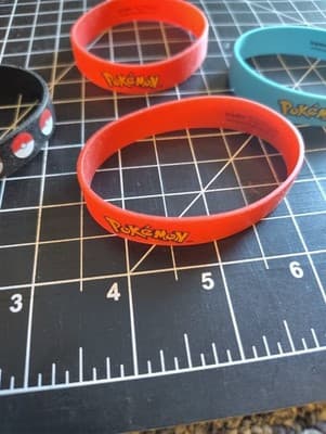 Pokemon Silicone Wristbands Set of 4 Bracelet Wrist Band - US Seller - Thumbnail 5