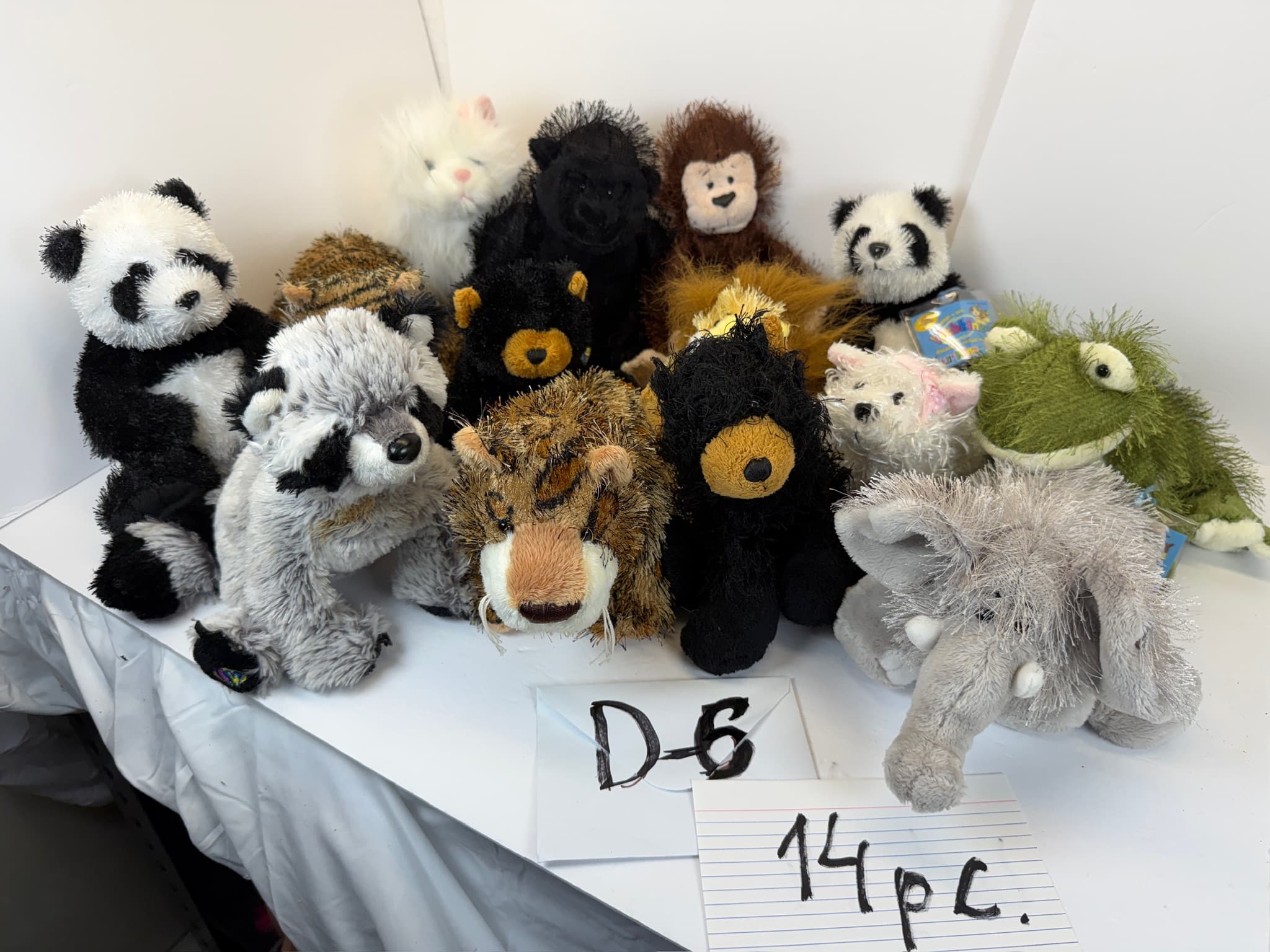Lot of 14 Ganz Webkinz & Lil' Kinz Plush Toys Stuffed Animals D-6