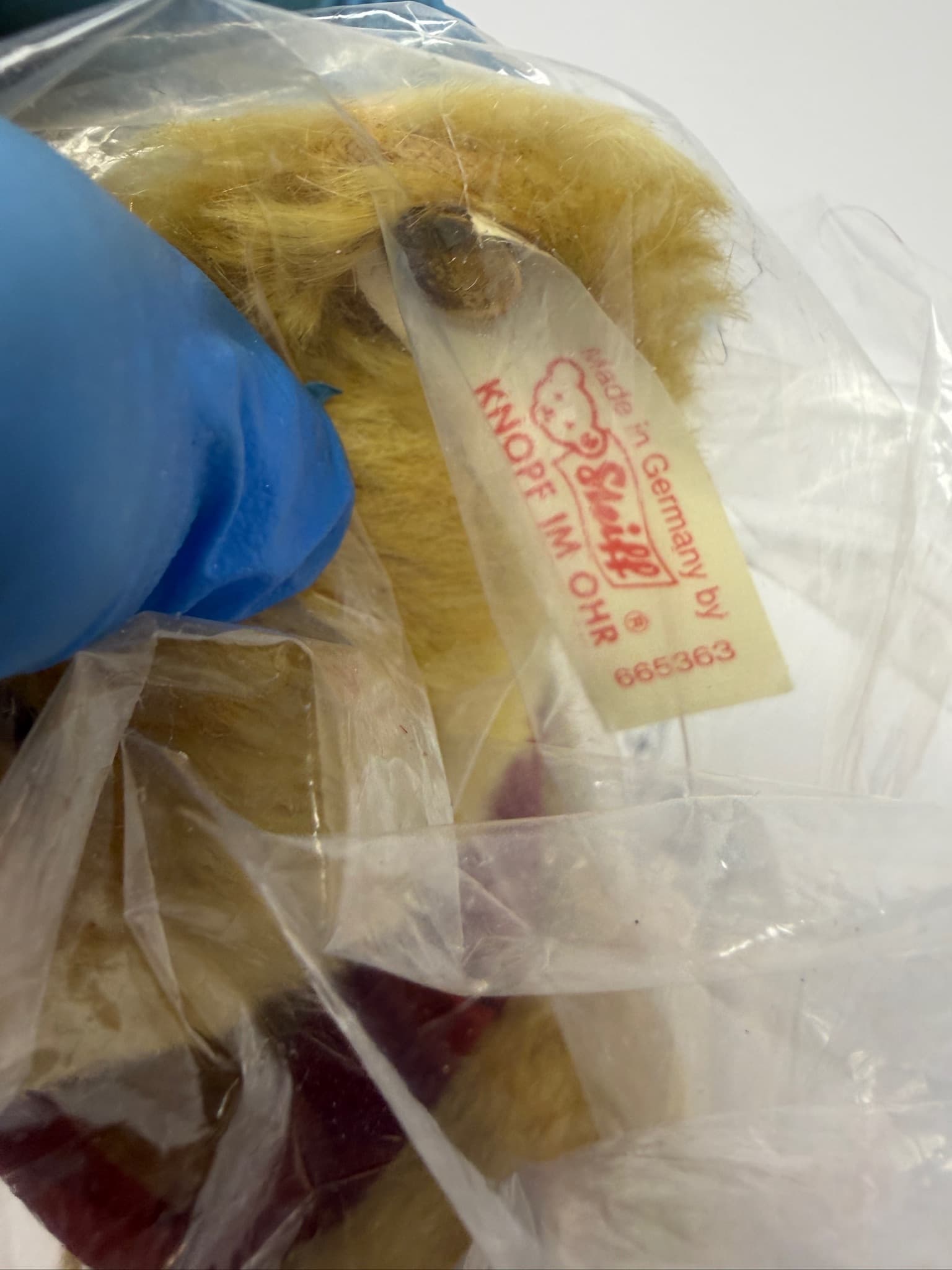 Steiff Limited Edition Delighted Teddy Bear 03986/7500 Mohair Made in Germany - Thumbnail 3