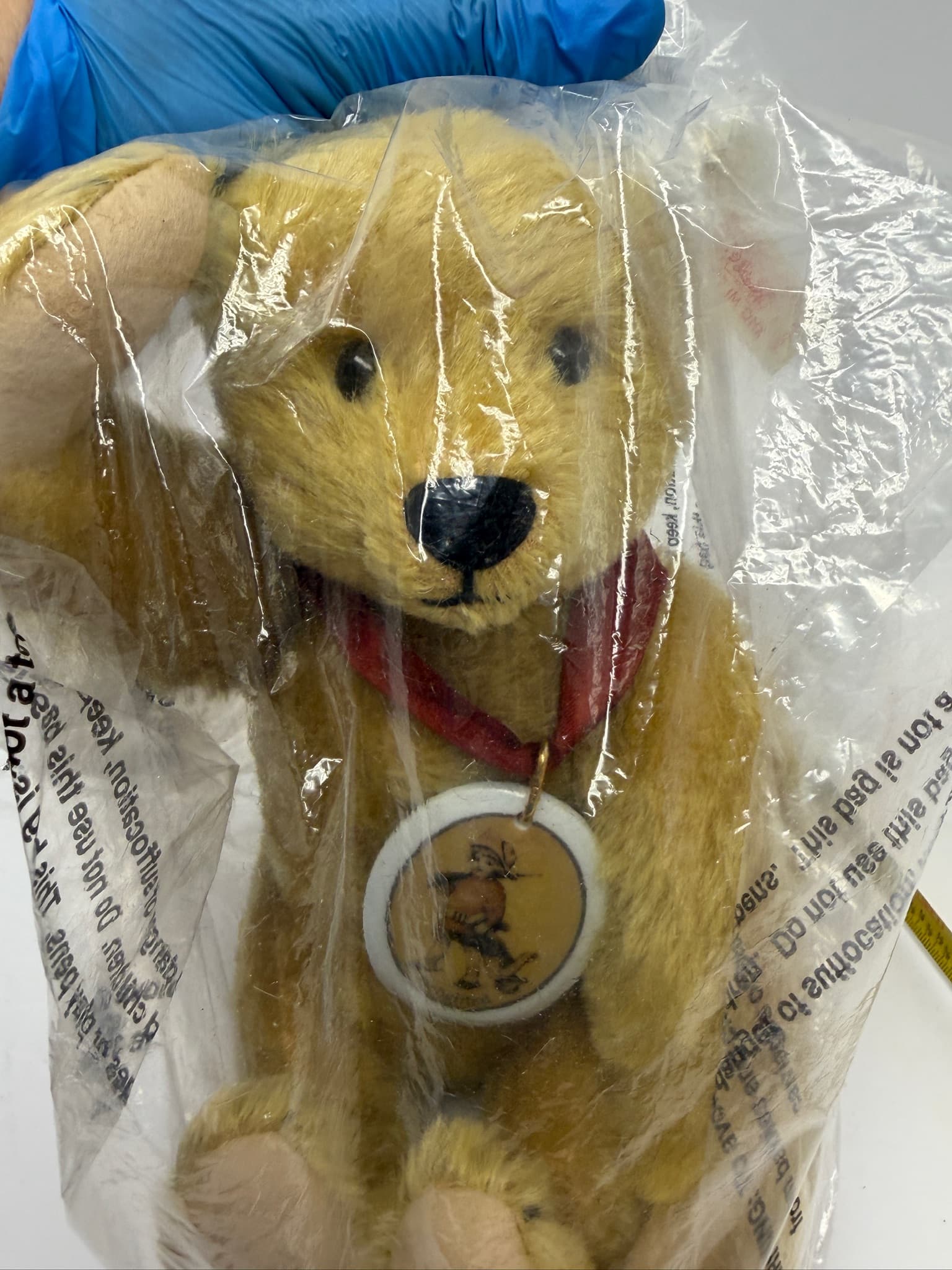 Steiff Limited Edition Delighted Teddy Bear 03986/7500 Mohair Made in Germany - Thumbnail 6
