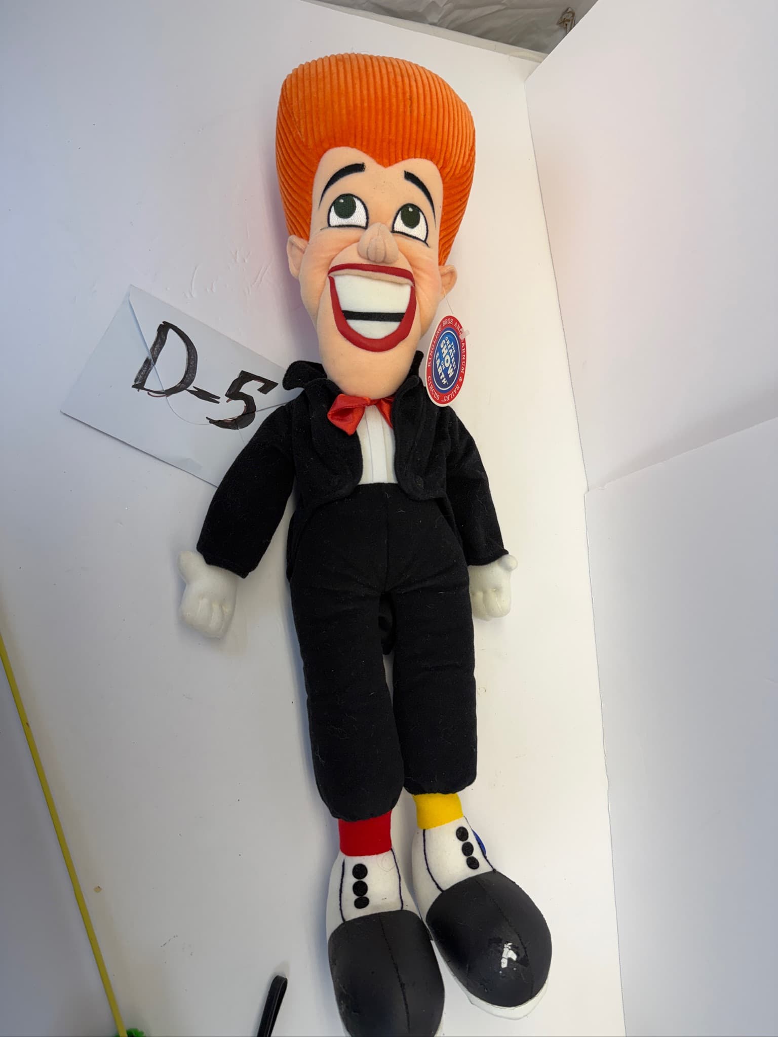 Vintage Bello Nock Ringling Bros Circus Clown Plush Doll Autographed D-5