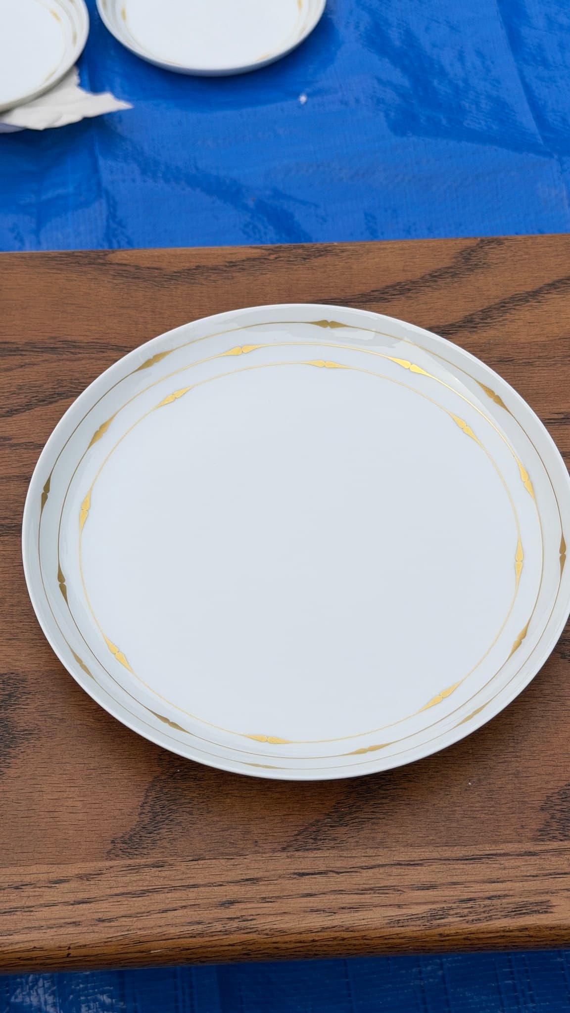 Rosenthal Studio-Linie Porcelain Dinner Plates Gold Trim Germany