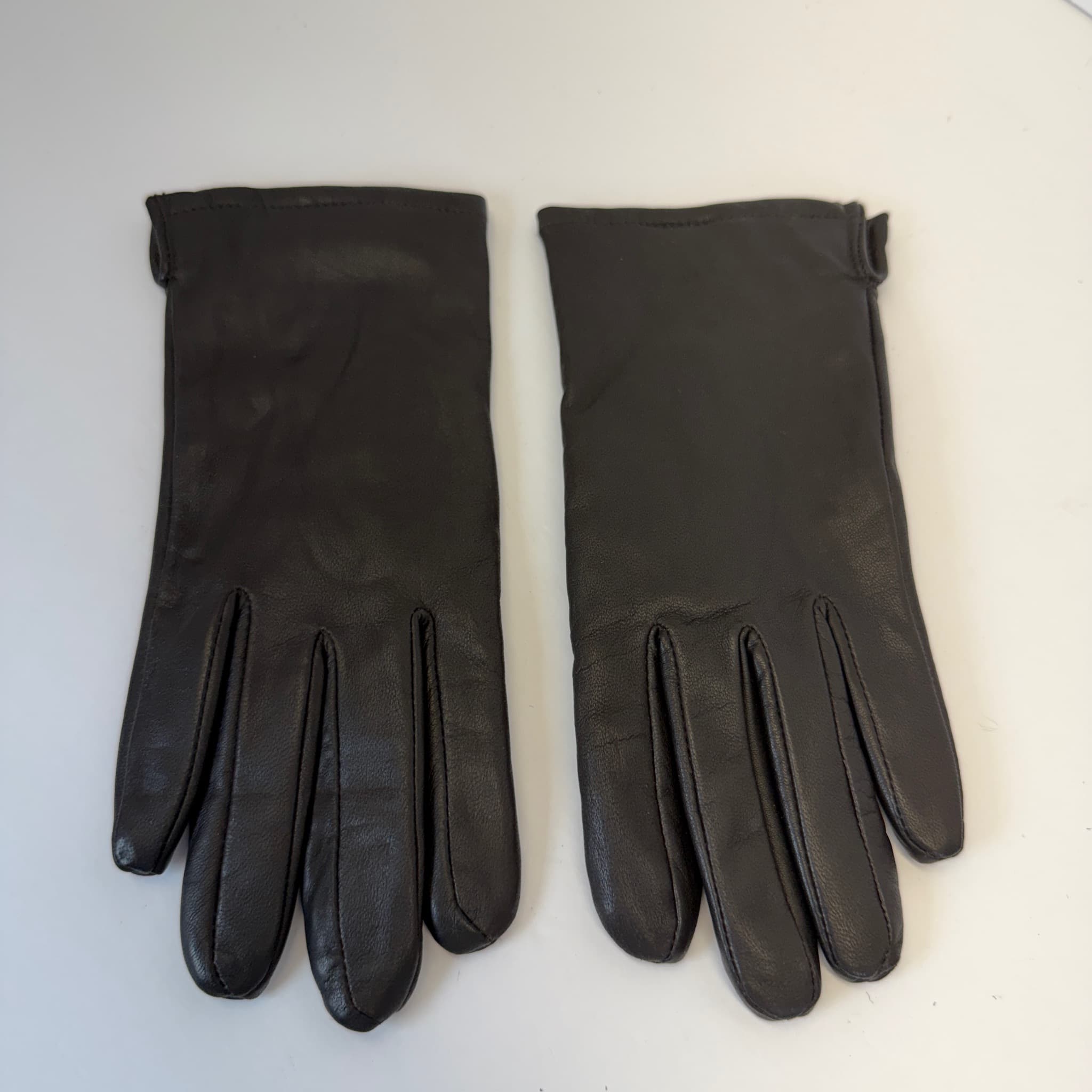 Thinsulate Leather Gloves Women's Small Black 100% Leather Insulated Warm