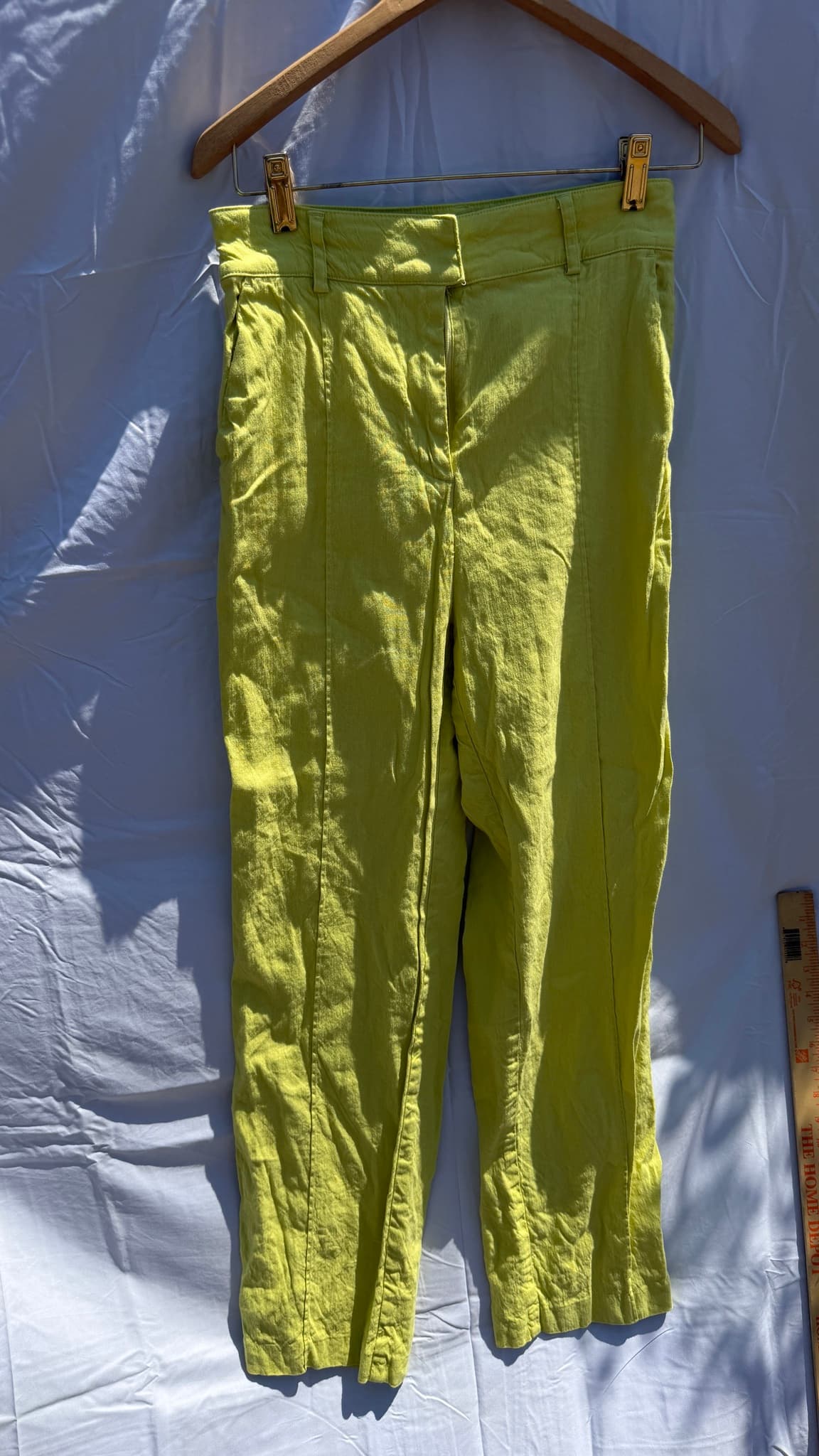 LOVERS + FRIENDS Women's High Waisted Pants Size S Lime Green