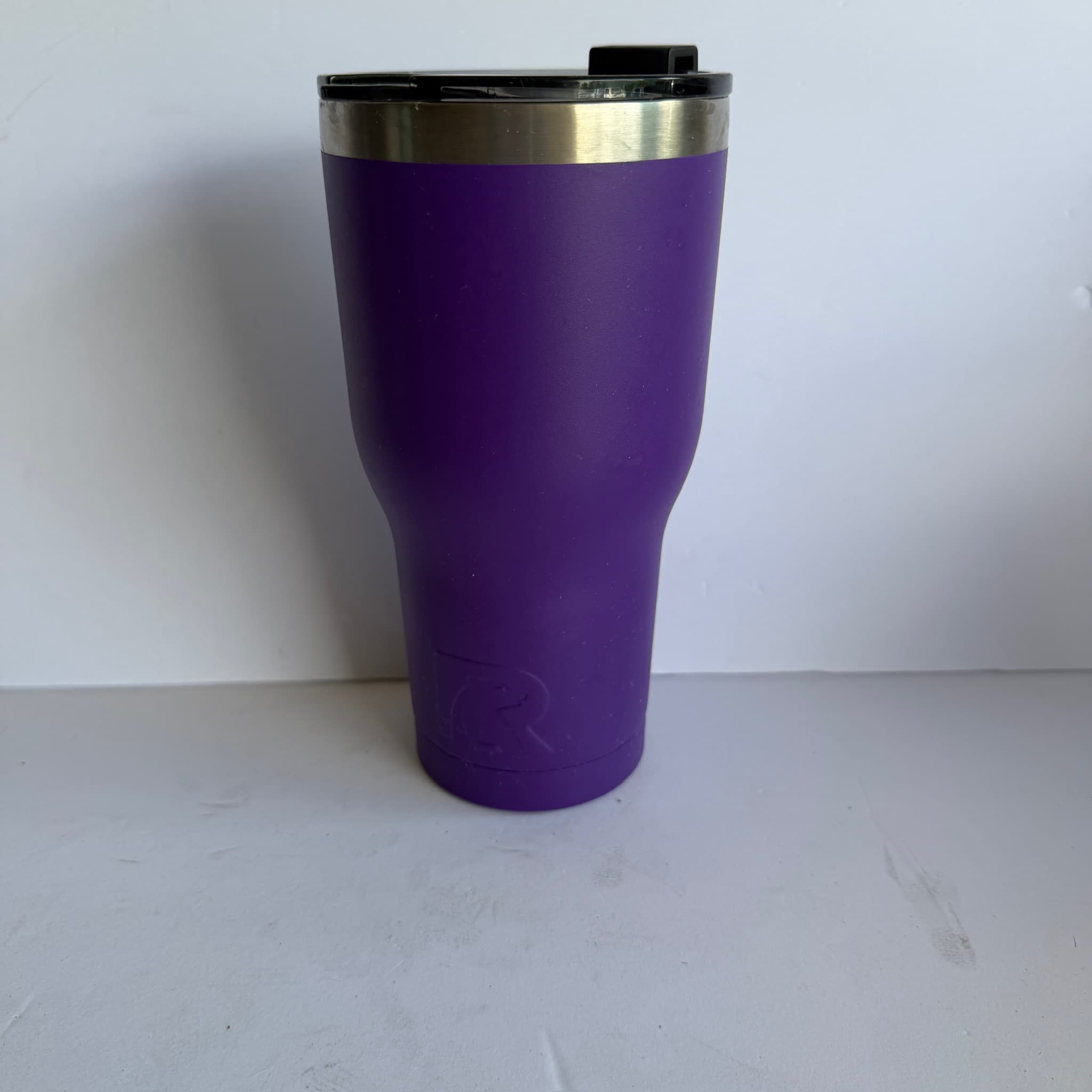 RTIC 30 oz Tumbler Purple Stainless Steel Insulated Travel Cup Lid
