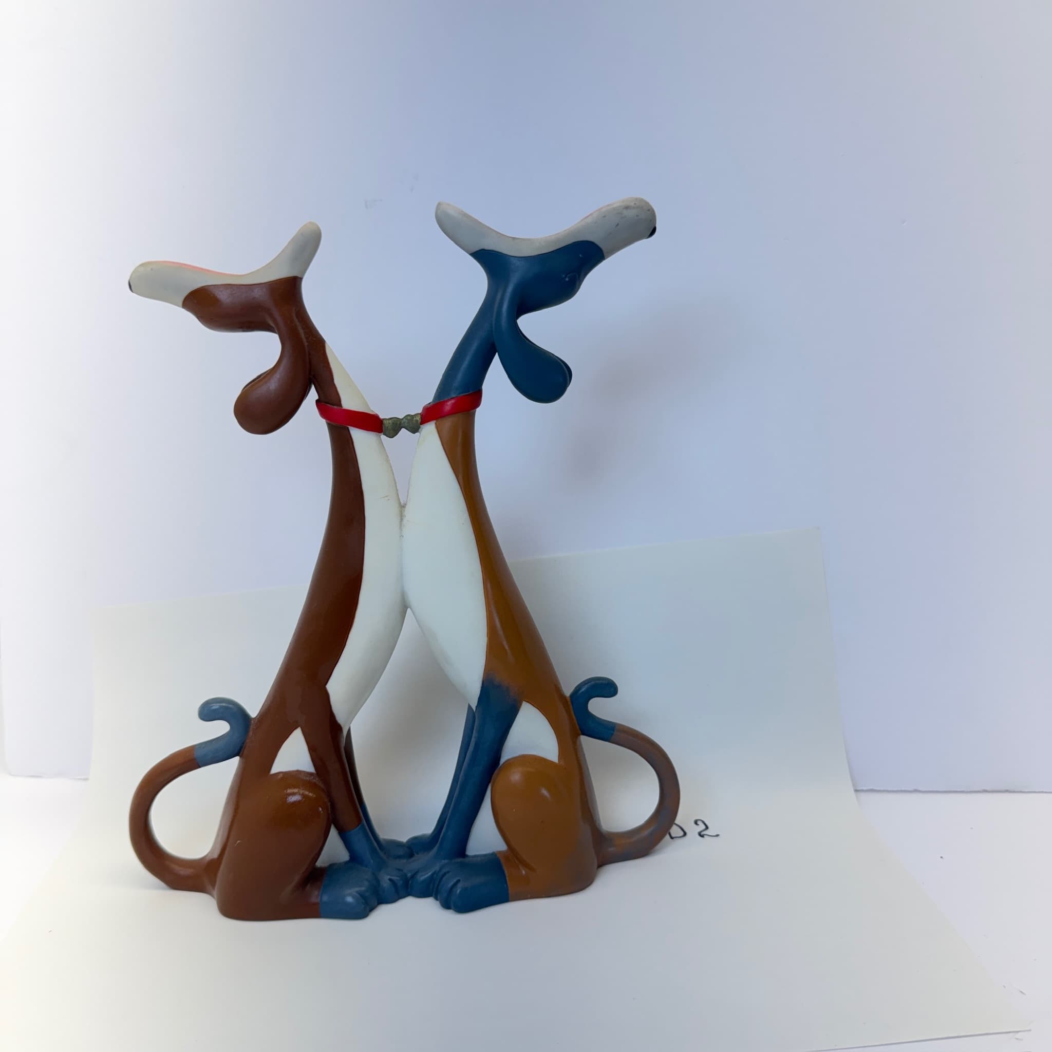 Border Fine Arts Hot Dogs A3401 Howling Moon Bunny Hutch Dog Figurine Toni Goffe