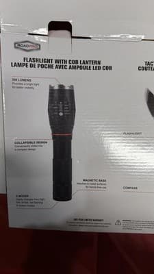 RoadPro Tactical Pocket Knife & Flashlight Set – 300 Lumens COB Lantern RP18079 - Thumbnail 9