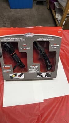 RoadPro Tactical Pocket Knife & Flashlight Set – 300 Lumens COB Lantern RP18079 - Thumbnail 8