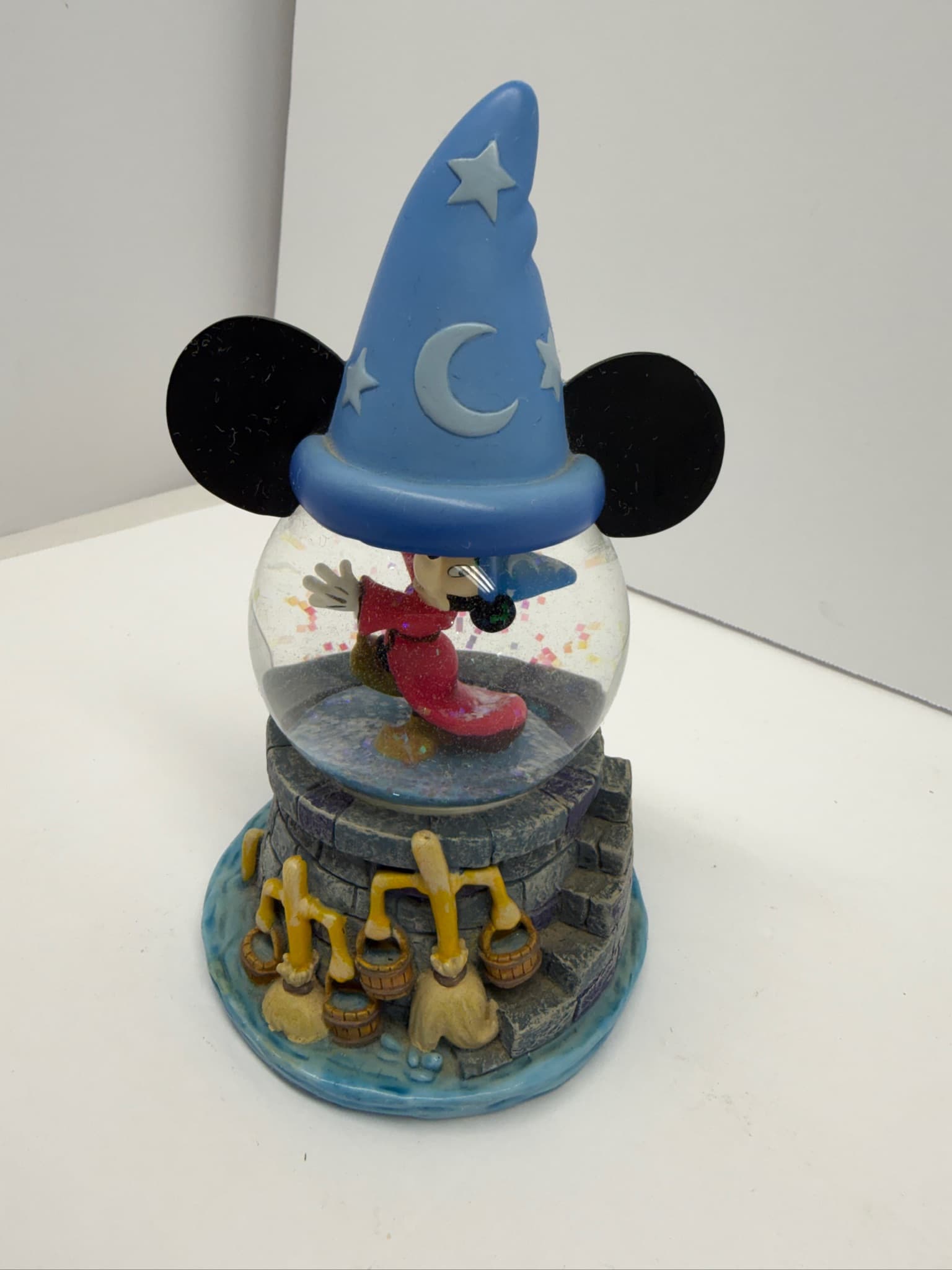 Disney Fantasia Mickey Mouse Sorcerer Apprentice Snow Globe - Used - Excellent