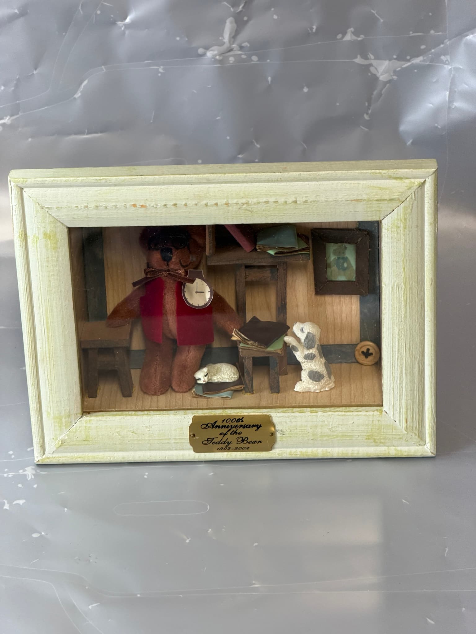 100th Anniversary Teddy Bear Diorama 1902-2002 Figurine Decor