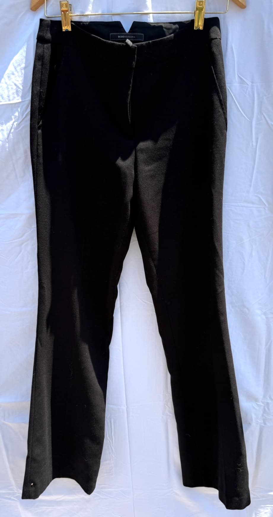 BCBGMAXAZRIA Black Tailored Bootcut Pants Women's Size [Size]