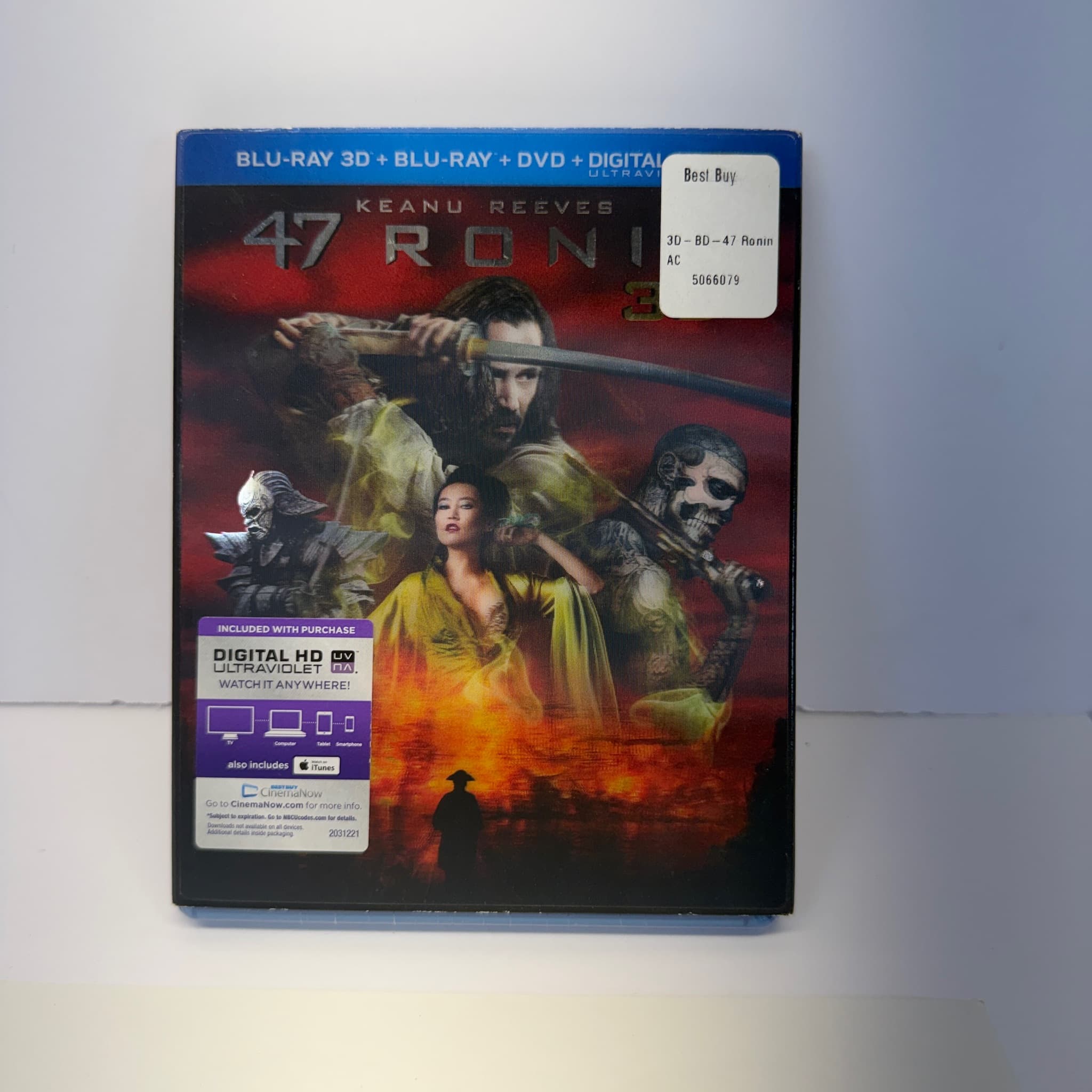 47 Ronin 3D Blu-ray + Blu-ray + DVD + Digital HD Combo Pack - New (2 Copies)